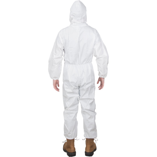 Premium Hooded Coveralls, Medium, White, Microporous Oxymax Inc
