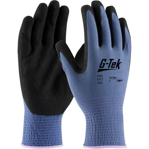 G-Tek&reg; GP Coated Gloves, Small, Nitrile Coating, 13 Gauge, Nylon Shell Oxymax Inc