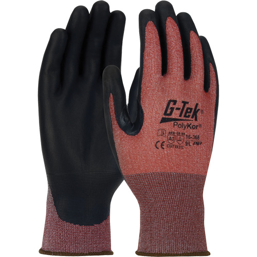 G-Tek&reg; PolyKor&reg; X7 Neuroma&reg; Cut Resistant Gloves, Size Small, 18 Gauge, Polyurethane Coated, Polyethylene Shell, ASTM ANSI Level A3/EN 388 Level C Oxymax Inc