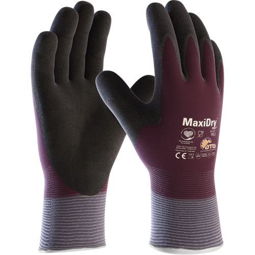 Gants enduits avec doublure isolante ATG MaxiDry Zero, Petit, R&ecirc;vetement Mousse de nitrile, Calibre 15, Enveloppe en Nylon/Spand Oxymax Inc