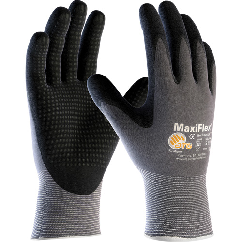 Gants enduits ATG MaxiFlex Endurance, Petit, R&ecirc;vetement Mousse de nitrile, Calibre 15, Enveloppe en Nylon/Lycra Oxymax Inc