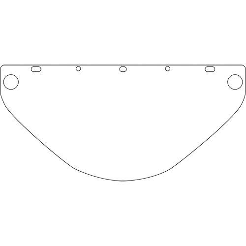 Dynamic Universal Fit Safety Visor, Polycarbonate, Clear Tint Oxymax Inc