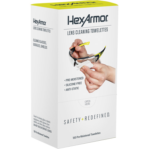 Lingettes nettoyantes pour verres, Paquet de 100 Oxymax Inc