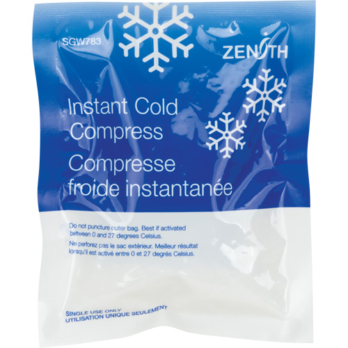 Instant Compress, Cold, Single Use, 5" x 6" Oxymax Inc