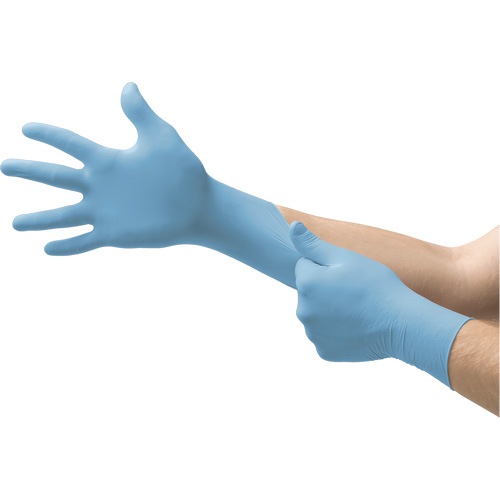 Gants jetables N20, Petit, Nitrile, 4,7 mils, Sans poudre, Bleu Oxymax Inc