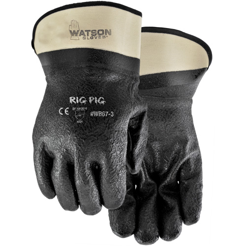 Rig Pig Gloves, One Size, Nitrile/PVC Coating, Jersey Shell Oxymax Inc