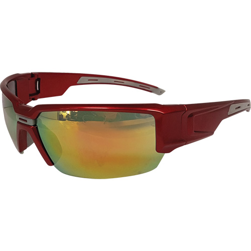 Lunettes de s&eacute;curit&eacute; Hartley, Lentille Rouge, R&eacute;pond ou surpasse la norme CSA Z94.3 Oxymax Inc