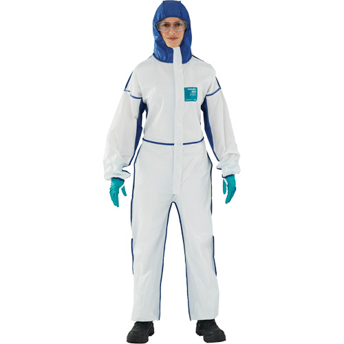Combinaisons 3 pi&egrave;ces 1800 AlphaTec confortable, Grand, Bleu/Blanc, Microporeux/SMS Oxymax Inc