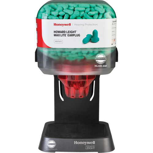 Distributeur de bouchons doreille pr&eacute;rempli Howard Leight Oxymax Inc
