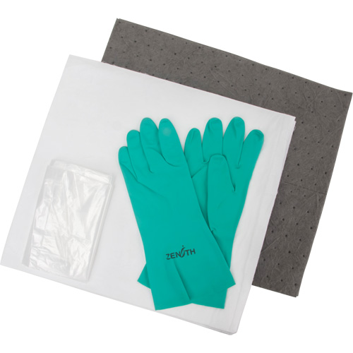 Trousse d'&eacute;quipement de lutte contre les d&eacute;versements, Huile seulement/Universel, Sac, Absorbance de 5 gal. US Oxymax Inc
