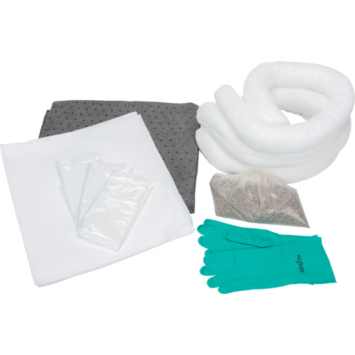Trousse de lutte contre les d&eacute;versements de premi&egrave;re qualit&eacute;, Huile seulement/Universel, Sac, Absorbance de 10 gal. US Oxymax Inc