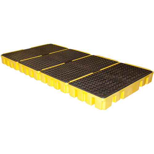 Low Profile Spill Pallet, 102 US gal. Spill Capacity, 96" x 49" x 6.5" Oxymax Inc