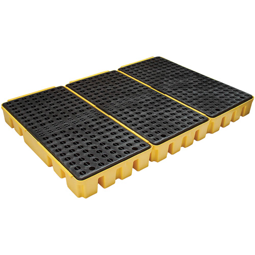 Low Profile Spill Pallet, 76.5 US gal. Spill Capacity, 72" x 49" x 6.5" Oxymax Inc