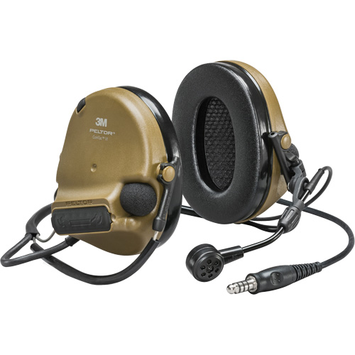 Casque VI NIB avec fils de sortie unique Peltor ComTac, Style Cordon cervical, 22 dB Oxymax Inc