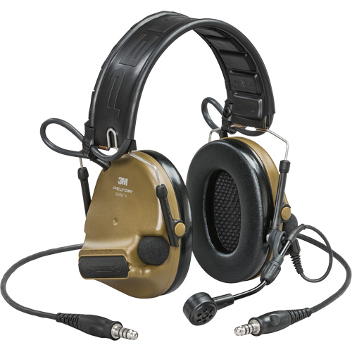 Casque VI NIB avec deux fils de sortie et rail arc Peltor ComTac, Style Bandeau, 23 dB Oxymax Inc