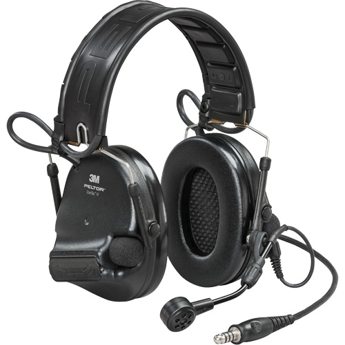 Casque VI NIB avec fils de sortie unique et rail arc Peltor ComTac, Style Bandeau, 23 dB Oxymax Inc