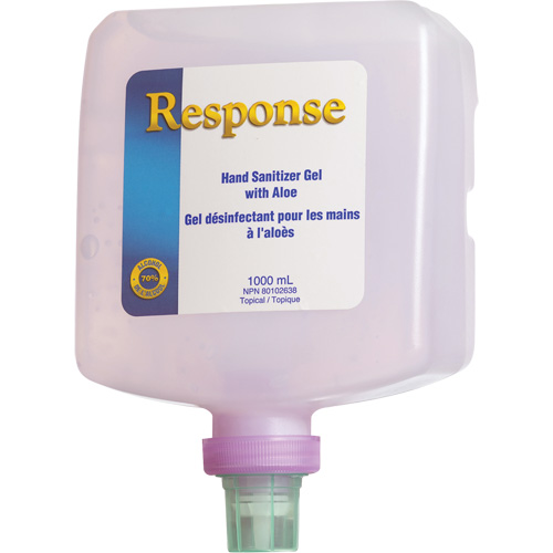 Response&reg; Hand Sanitizer Gel with Aloe, 1000 ml, Pump Bottle, 70% Alcohol Oxymax Inc