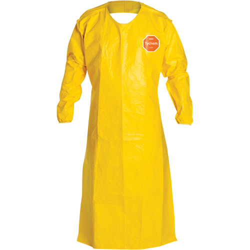 Tablier tr&egrave;s long &agrave; manches longues 2000 Tychem, Poly&eacute;thyl&egrave;ne, 52" lo x 28,5" la, Jaune Oxymax Inc
