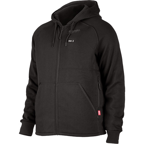 Chandail &agrave; capuchon chauffant M12, Hommes, Grand, Noir, Polyester Oxymax Inc