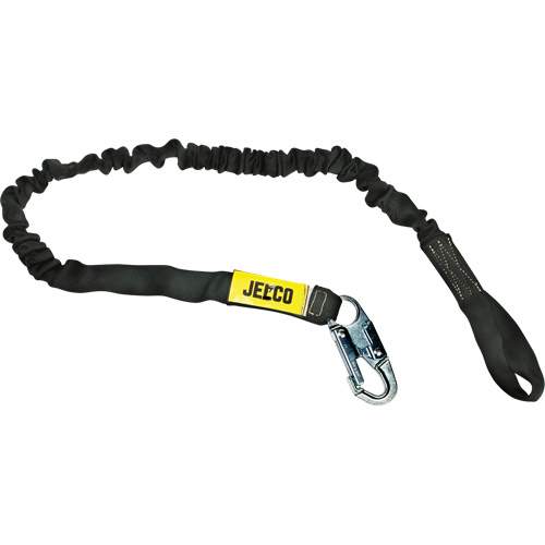 Arc Flash Shock Absorbing Lanyard, 6', Locking Snap Hook Center, Choke-Off Loop Leg Ends, Nylon Oxymax Inc