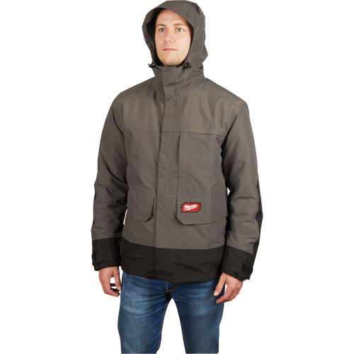 Hydrobreak Rainshell Jacket, Men's, 3X-Large, Grey Oxymax Inc
