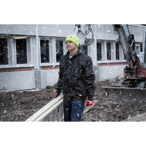 High-Visbility Cuffed Beanie, One Size, Green Oxymax Inc