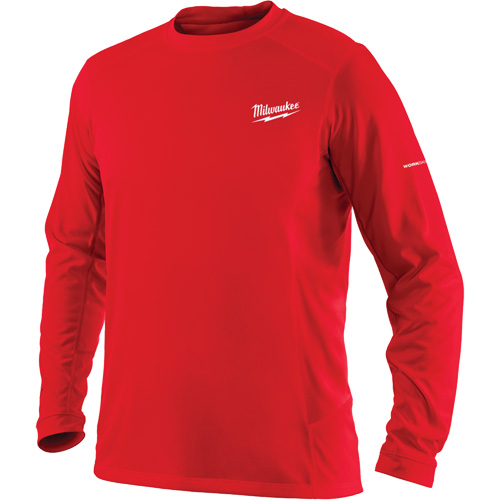 T-shirt &agrave; manches longues Workskin, Hommes, Petit, Rouge Oxymax Inc
