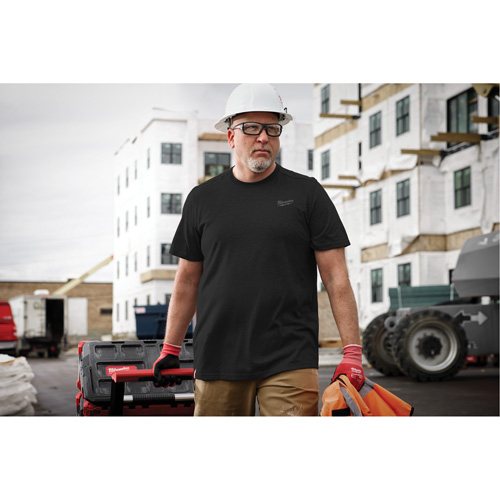 T-shirt de travail hybride, Hommes, Petit, Noir Oxymax Inc