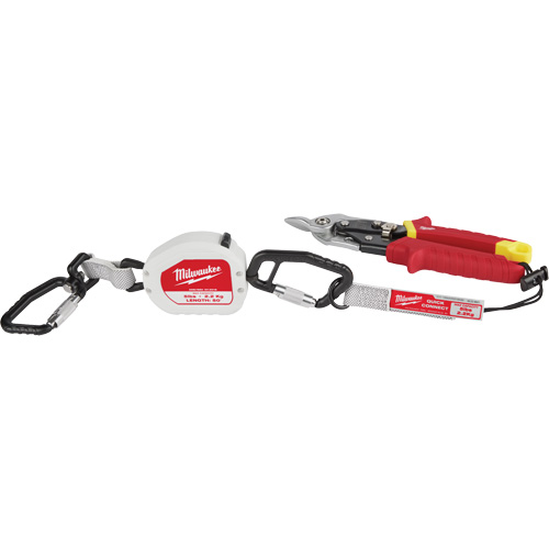 Quick-Connect Tool Lanyard, Retractable, Dual Carabiner Oxymax Inc
