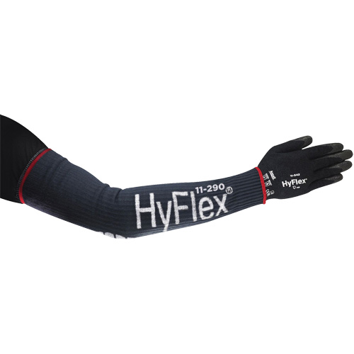 Manchon de compression large et long HyFlex, 18", Kevlar/Polyamide/Spandex/Acier inoxydable, Bleu Oxymax Inc