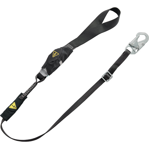 V-Series Utility Energy Absorbing Lanyard, 6', Snap Hook Center, Snap Hook Leg Ends, Nylon Oxymax Inc