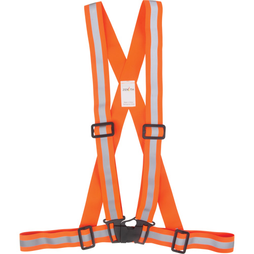 Traffic Harness, High Visibility Orange, Silver Reflective Colour, 3X-Large Oxymax Inc