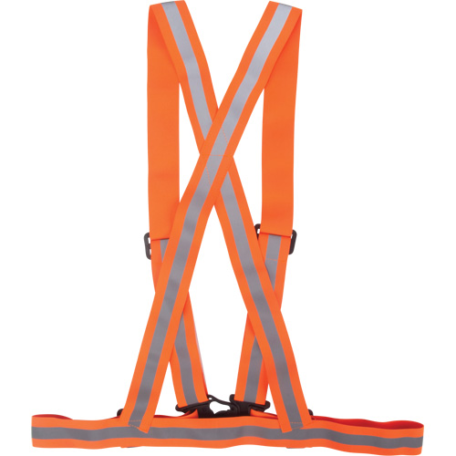 Traffic Harness, High Visibility Orange, Silver Reflective Colour, 3X-Large Oxymax Inc