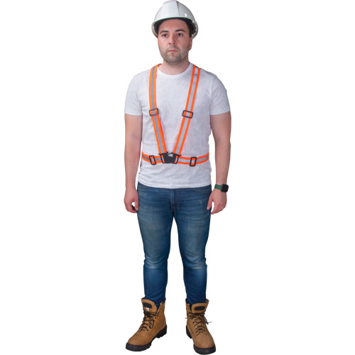 Traffic Harness, High Visibility Orange, Silver Reflective Colour, 3X-Large Oxymax Inc