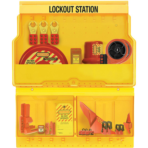 Premier Valve & Electrical Deluxe Lockout Station, None Padlocks, 32 Padlock Capacity, Padlocks Not Included Oxymax Inc