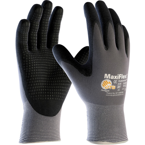 Gants compatibles avec les &eacute;crans tactiles ATG MaxiFlex Endurance, T-petit, R&ecirc;vetement Nitrile, Calibre 15, Enveloppe en Nylon/Lycra Oxymax Inc