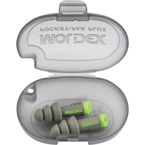 Bouchons d'oreilles r&eacute;utilisables Alphas, Sans cordon, Vrac - &eacute;tui en plastique, 27 dB NRR, Taille unique Oxymax Inc