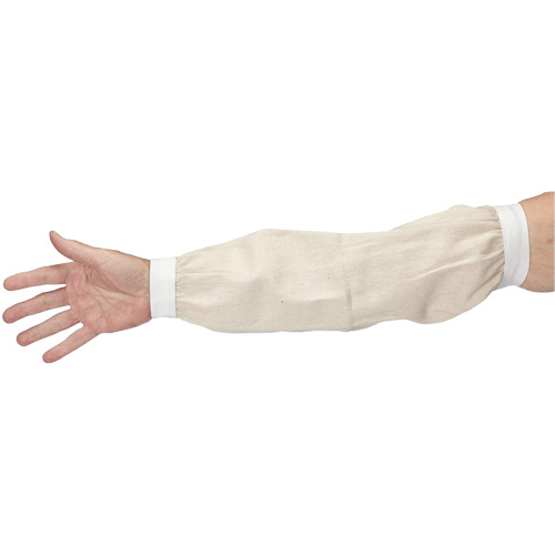 Sleeves, 18", Cotton, White Oxymax Inc
