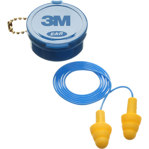 E-A-R Ultrafit Premolded Earplugs, Corded, Pair - Plastic Case, 25 dB NRR, One-Size Oxymax Inc