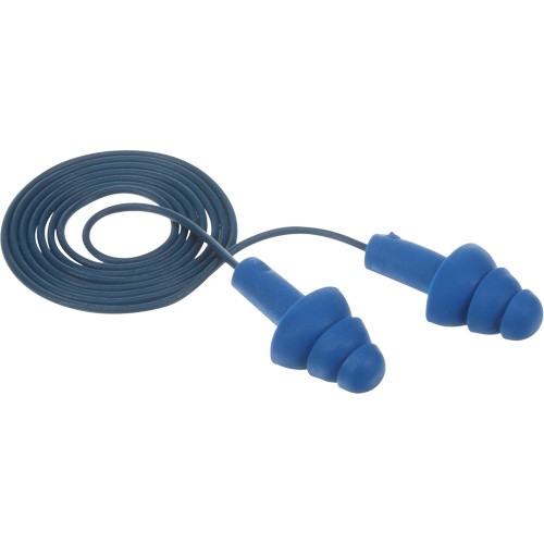 Bouchons d'oreilles pr&eacute;moul&eacute;s E-A-R Ultrafit , Avec cordon, Taille unique, Vrac - Sac en poly, NRR dB NRR 25 dB Oxymax Inc