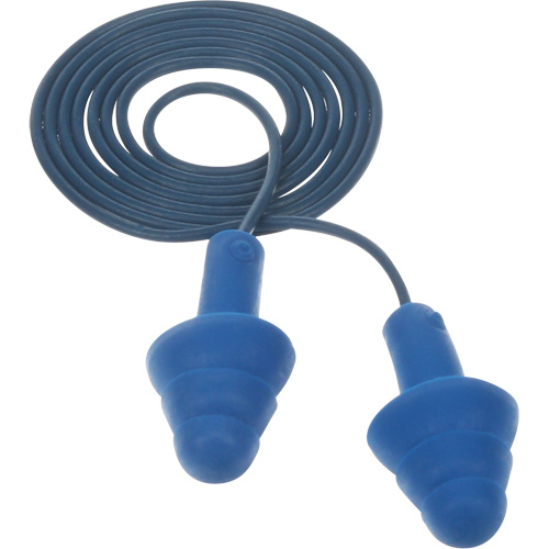 Bouchons d'oreilles pr&eacute;moul&eacute;s E-A-R Ultrafit , Avec cordon, Taille unique, Vrac - Sac en poly, NRR dB NRR 25 dB Oxymax Inc