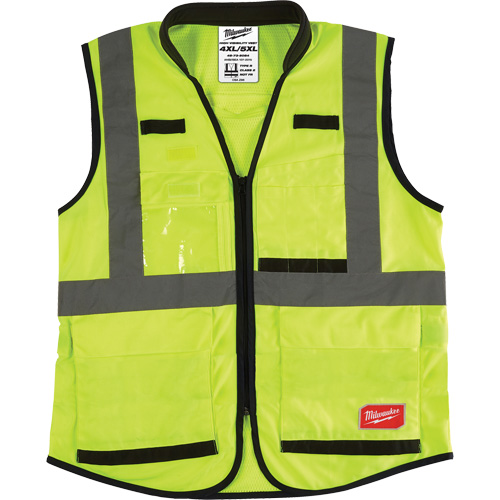 Veste de s&eacute;curit&eacute; haute performance, Jaune lime haute visibilit&eacute;, Grand/T-Grand Oxymax Inc