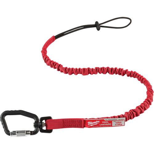 Locking Tool Lanyard, Bungee, Carabiner/Loop Oxymax Inc