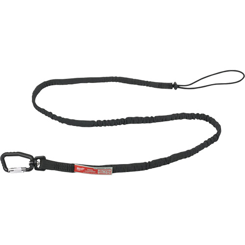Extended Reach Locking Tool Lanyard, Bungee, Carabiner/Loop Oxymax Inc