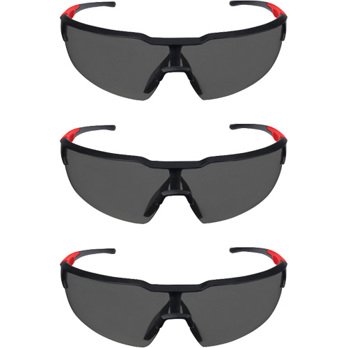Safety Glasses, Smoke Lens, Anti-Scratch, ANSI Z87+/Meets/Exceeds CSA Z94.3 Oxymax Inc
