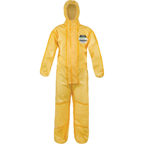 ChemMax&reg; 1 Coveralls, Polyethylene/Polypropylene, Small, Yellow Oxymax Inc