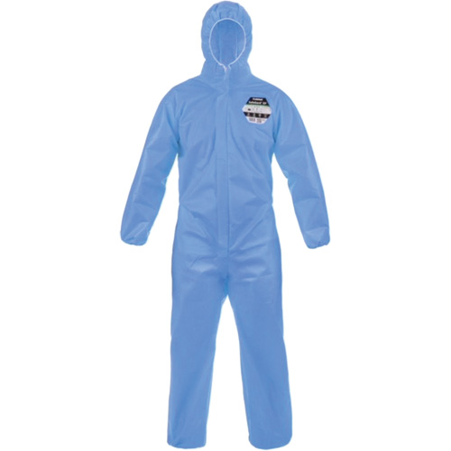 Safegard GP Coveralls, Medium, Blue, SMMS Oxymax Inc