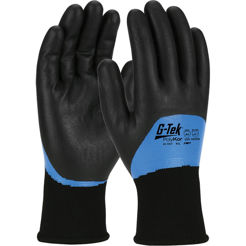 Gants isol&eacute;s r&eacute;sistants aux coupures G-Tek PolyKor, Taille Petit, Calibre 15, Rev&ecirc;tement Nitrile, Enveloppe en Fil technique, ANSI/ISEA 105 niveau 4 Oxymax Inc