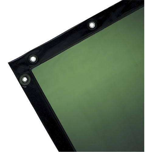Rideau pour soudure, 72" x 72", Transparence Moyenne, Vert Oxymax Inc