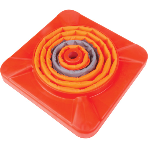 C&ocirc;ne de signalisation repliable, 18" h, Orange Oxymax Inc